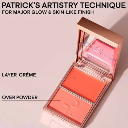 PATRICK TA MAJOR HEADLINES DOUBLE-TAKE CRÈME & POWDER BLUSH DUO