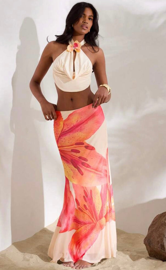Catalina Set – Top + Falda Larga