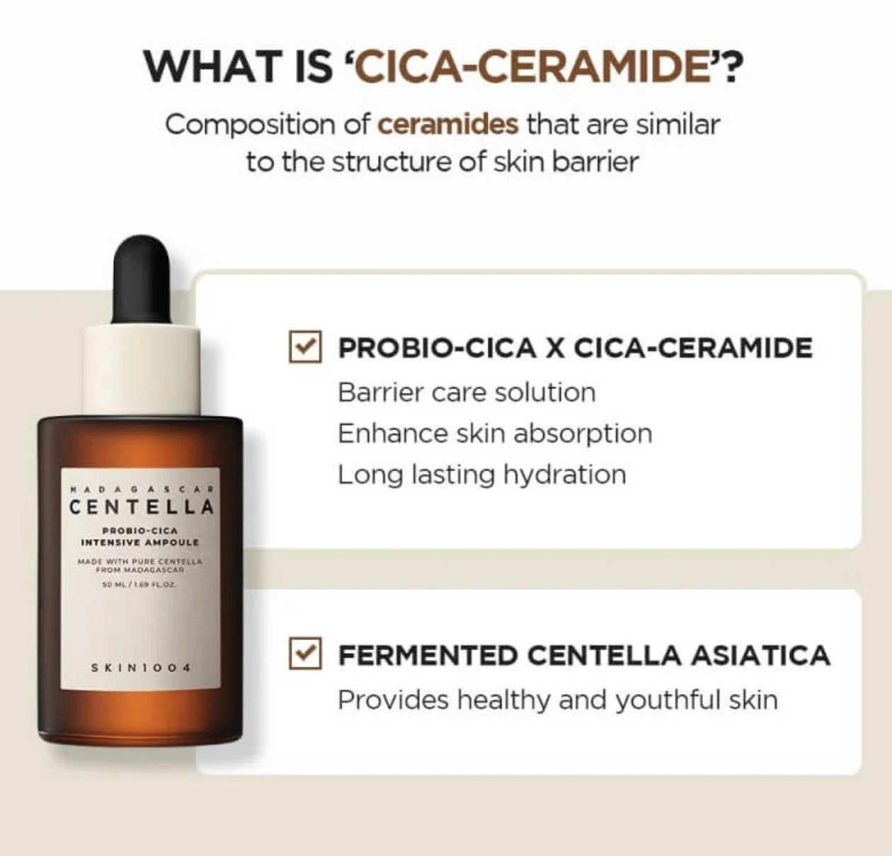 SKIN1004 MADAGASCAR CENTELLA PROBIO-CICA INTENSIVE AMPOULE 